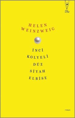 İnci Kolyeli Düz Siyah Elbise